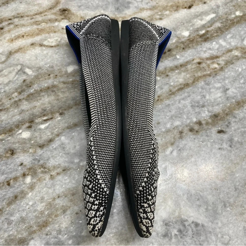 Rothy's Black and White *Retired* Python Point Size 7.5 - Picture 7 of 13